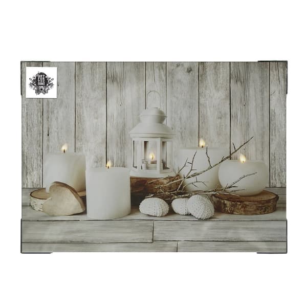 Art for the Home - Canvas LED - Coastal Treasures - 80x60 cm
