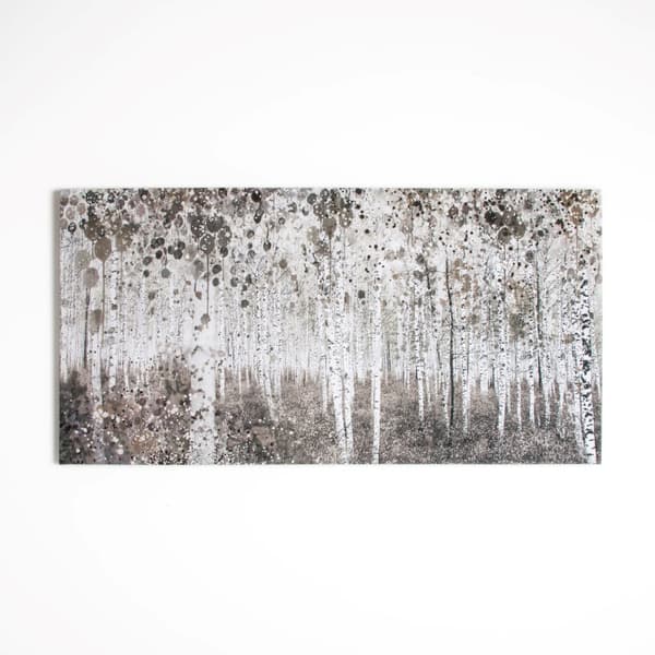 Art for the Home - Lærred - Akvarelskov - Beige - 60x120 cm