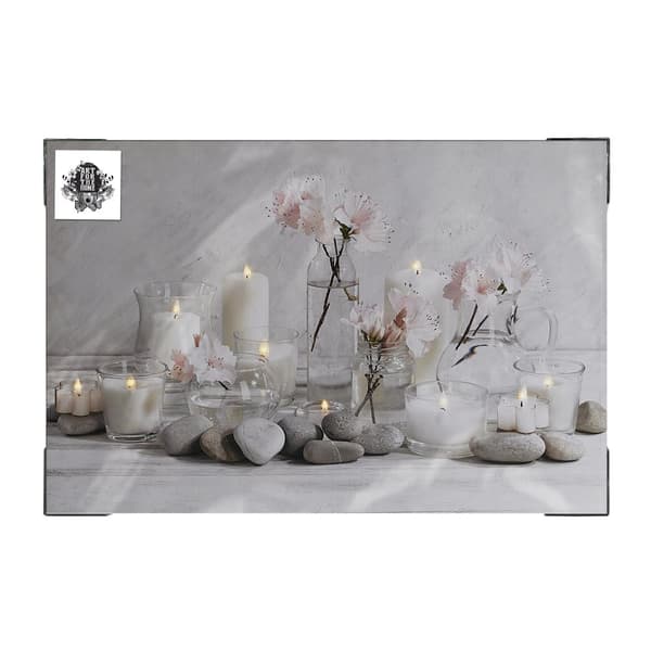 Art for the Home - Canvas LED - Lugnande ljus - 90x60 cm