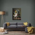 Miniatyrbillede 2 af 4: Art for the Home - Lærred - Stilleben med blomster - 70x100 cm