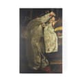 Miniatyrbild 1 av 4: Art for the Home - Canvas - Tjej i vit kimono - 100x70 cm