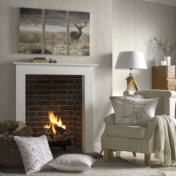 Art for the Home - Tryk på træ Sæt med 3 - Highland Deer - 60x90 cm