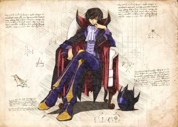 A3 Print - Code Geass - Zero Lelouche