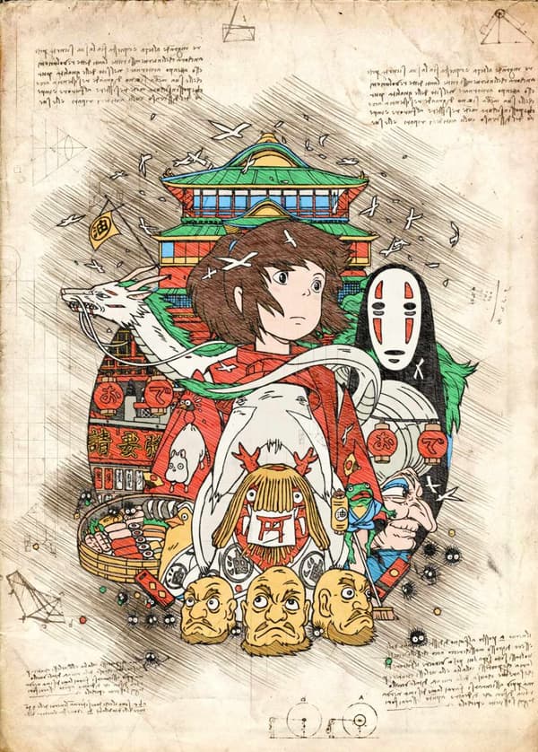 A3 Print - Myazaki - Ghibli 4 Spirited away