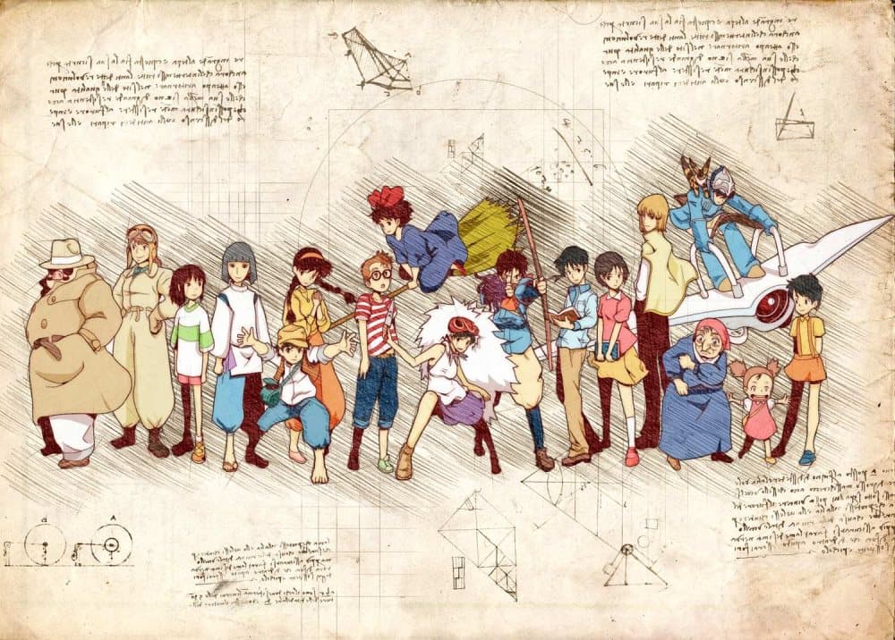 A3 Print - Myazaki - Ghibli 8 Mix