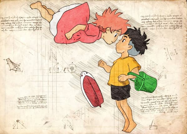 A3 Print - Myazaki - Ghibli 10 Ponyo