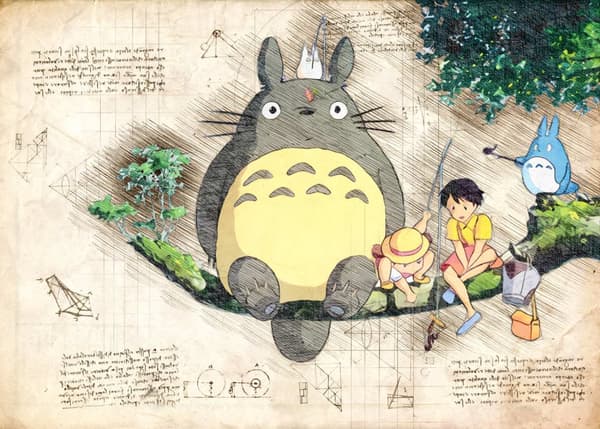 A3 Print - Myazaki - Ghibli 13 Totoro