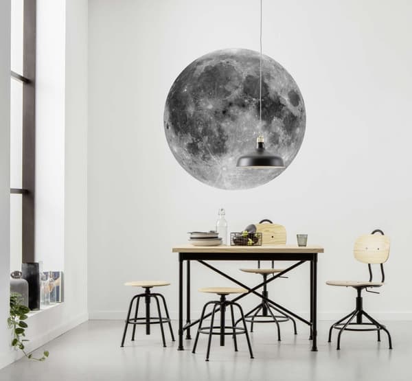 Wallsticker / Måne / rund