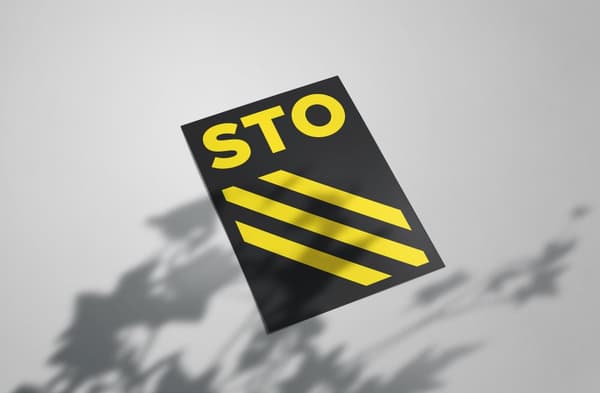 Stockholm Gulsvart Poster