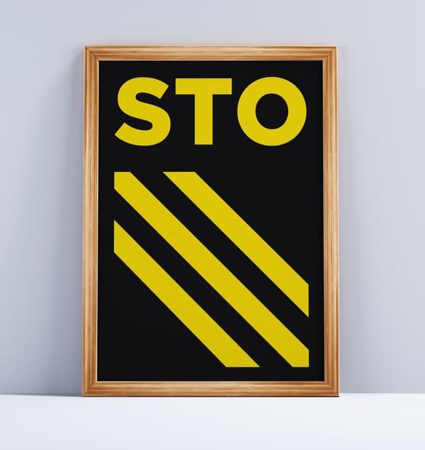Stockholm Gulsvart Poster