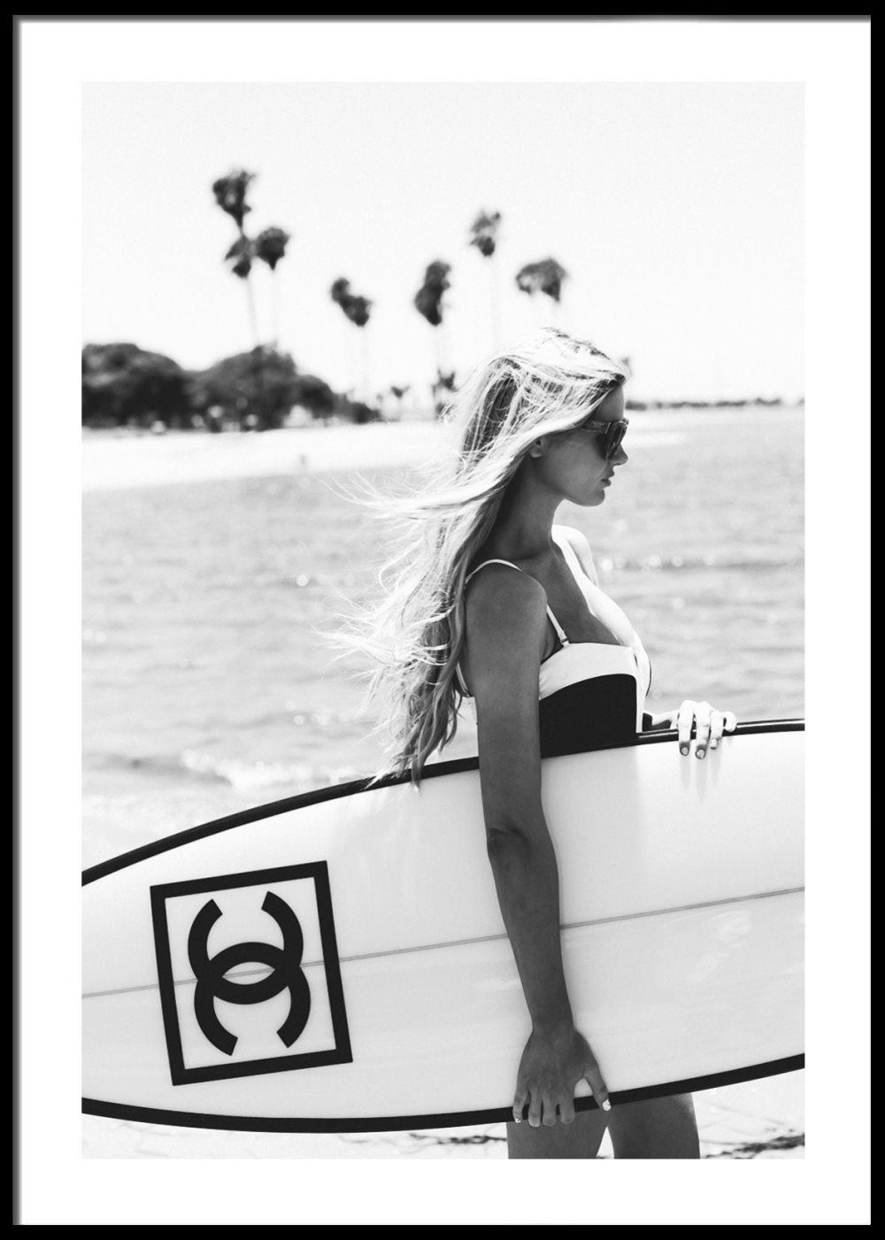 Chanel Surfer Girl Poster