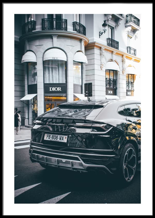 Dior x Lamborghini Plakat