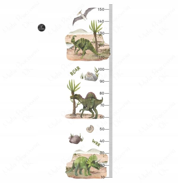 Seinätarra - Dinosaurukset 3 / Korkeusmitta