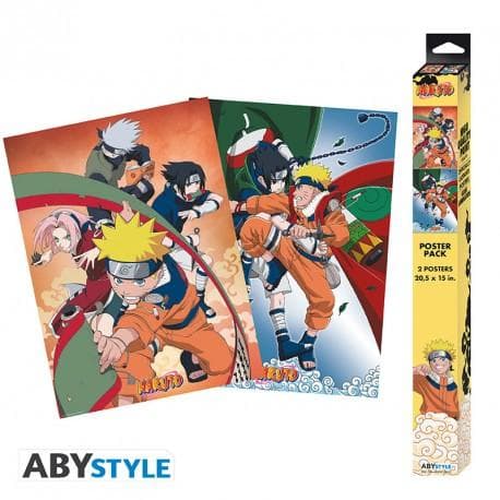 NARUTO SHIPPUDEN - Set 2 Chibi Posters - Team 7