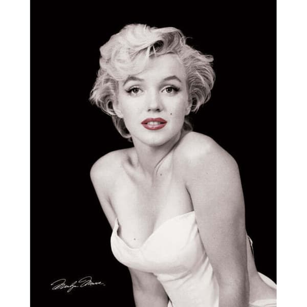 Marilyn Monroe Red Lips Poster