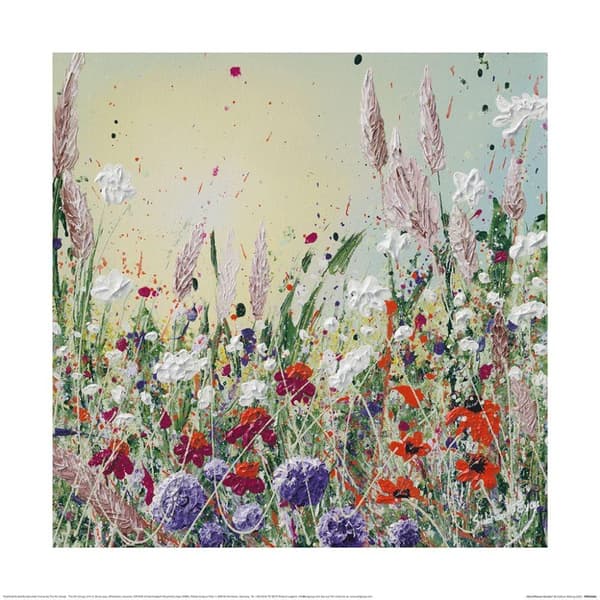 Siobhan McEvoy WorldFlower Garden plakat Multicoloured 40cm x 40cm