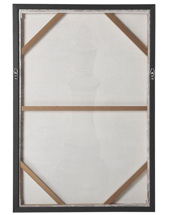 Kehystetty taulu 63 x 93 cm shakkiteema harmaa moderni tyyli