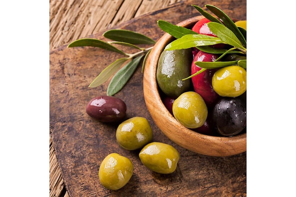 Tavla Olives 30X30 Brun|Grön|Red