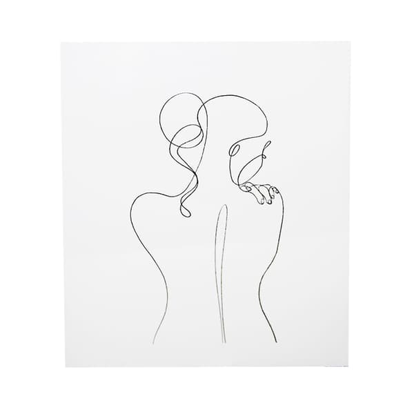 Louise Nisbet Figure V Poster White/Black One Size