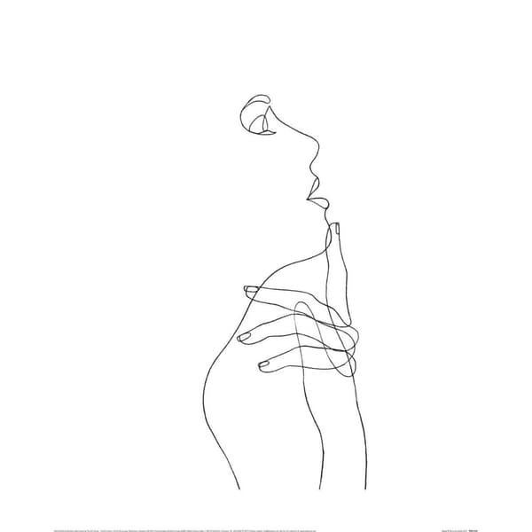 Louise Nisbet Head III Poster White/Black One Size