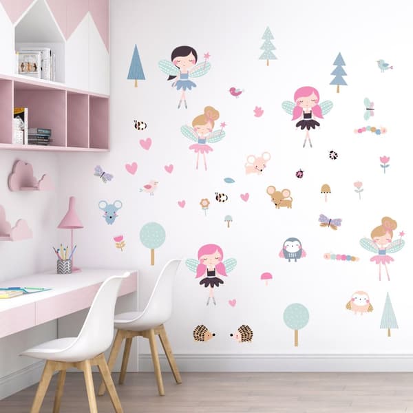 Veggklistremerke - Woodland Fairies & Friends
