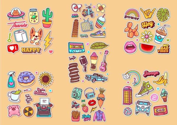 Stickers - Fun Collection / 70 pcs