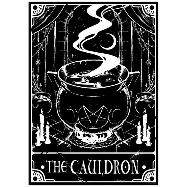 Deadly Tarot Affisch för kitteln Black/White One Size