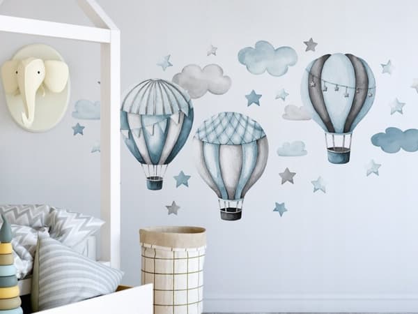 Wallsticker – Balloner og skyer