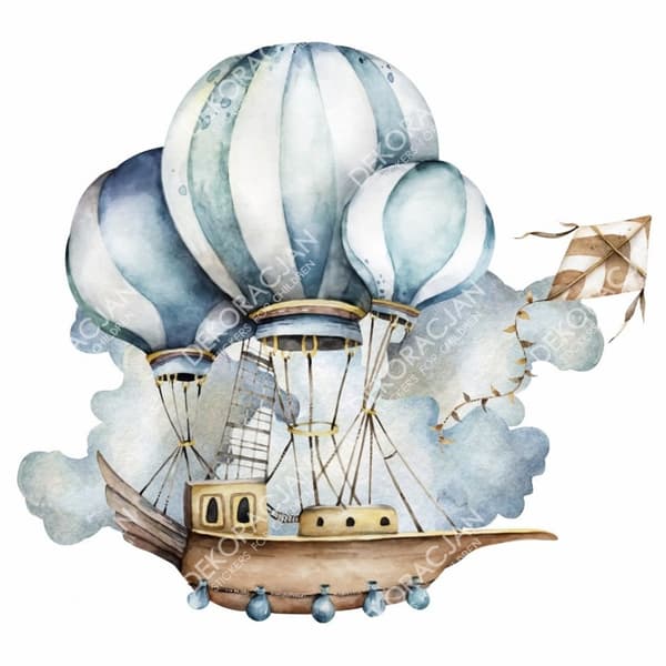 Wallsticker - Ballonskib