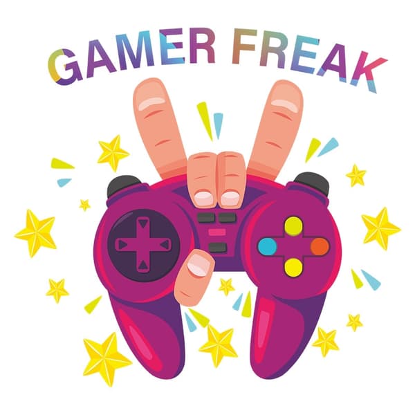 Veggklistremerke - Gamer Freak