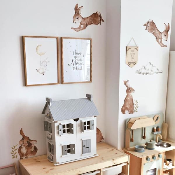 Veggklistremerke - Happy Rabbits Wonderland Set