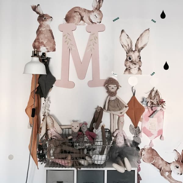 Veggklistremerke - Happy Rabbits Wonderland Set