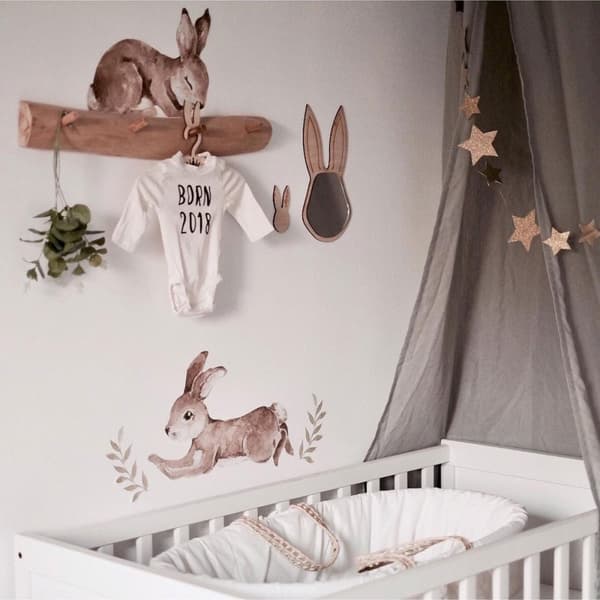 Veggklistremerke - Happy Rabbits Wonderland Set