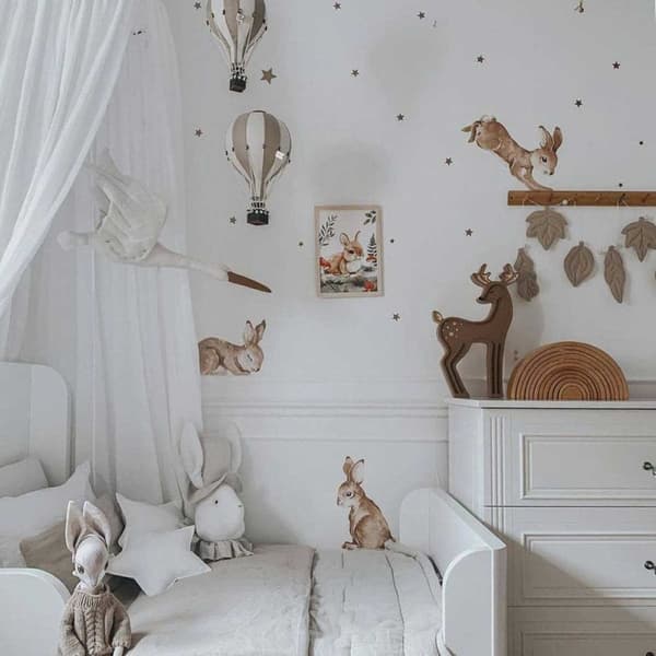 Veggklistremerke - Happy Rabbits Wonderland Set