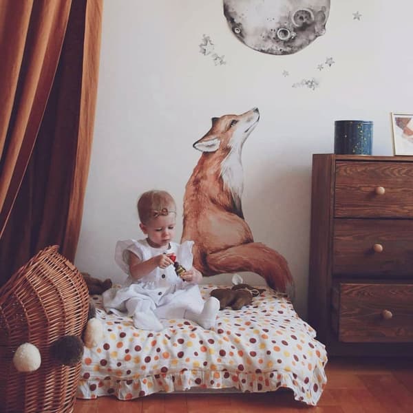 Veggklistremerke - Mr. Fox God natt