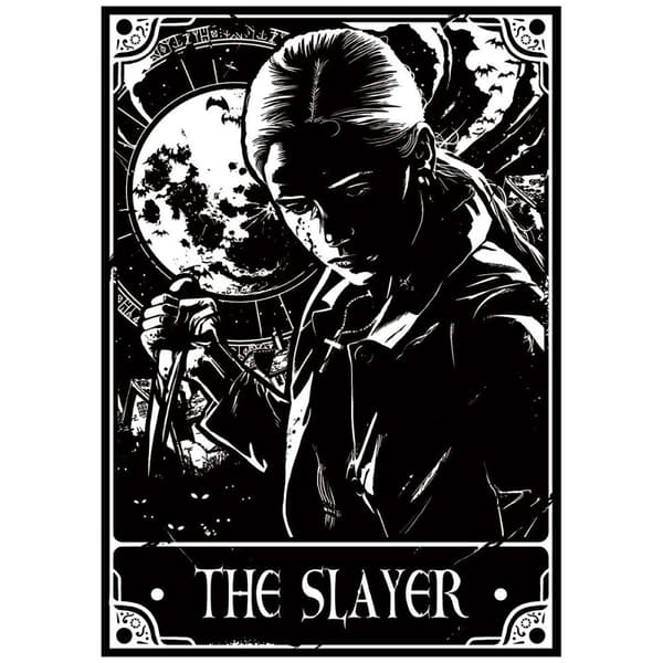 Deadly Tarot The Slayer Mini Poster Black/White One Size