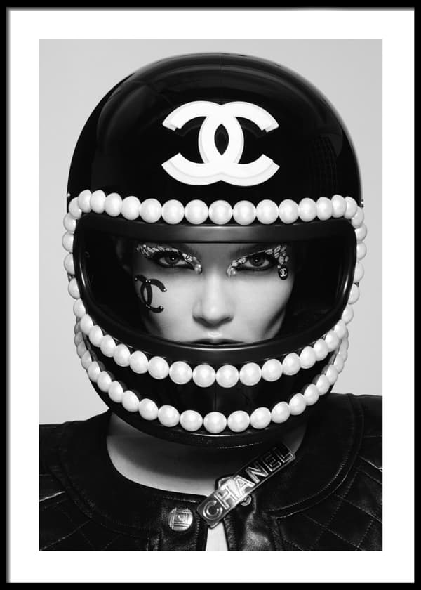 Chanel Biker Girl Poster