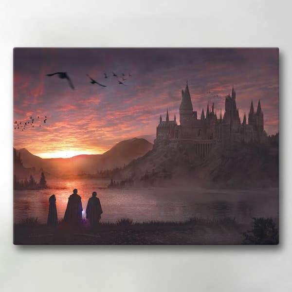Lærredsbillede / Lærredstryk - Harry Potter - 40x30 cm - Lærred