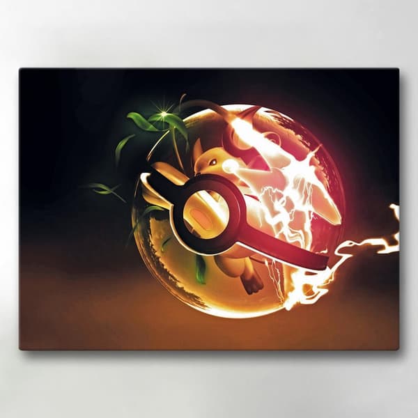 Lærredsbillede / Lærredstryk - Pokemon - 40x30 cm - Lærred