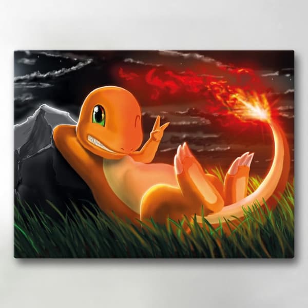 Lærredsbillede / Lærredstryk - Pokemon - 40x30 cm - Lærred