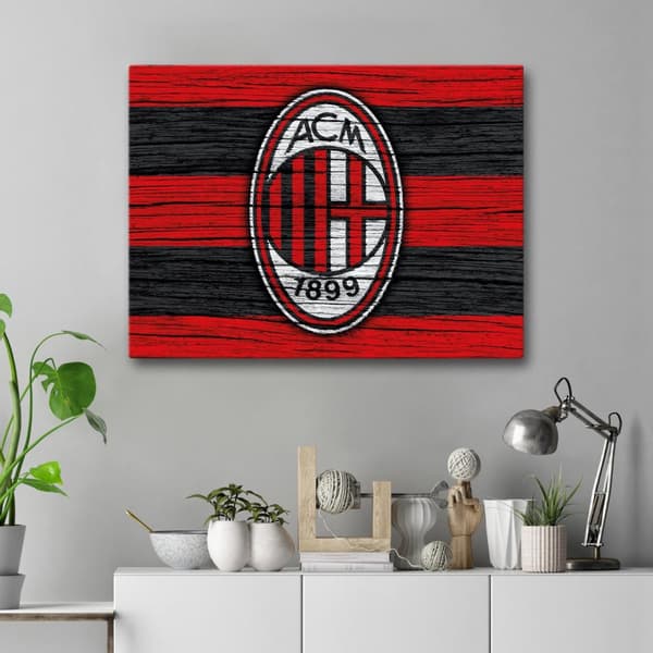 Canvastavla / Tavla - AC Milan - 40x30 cm - Canvas