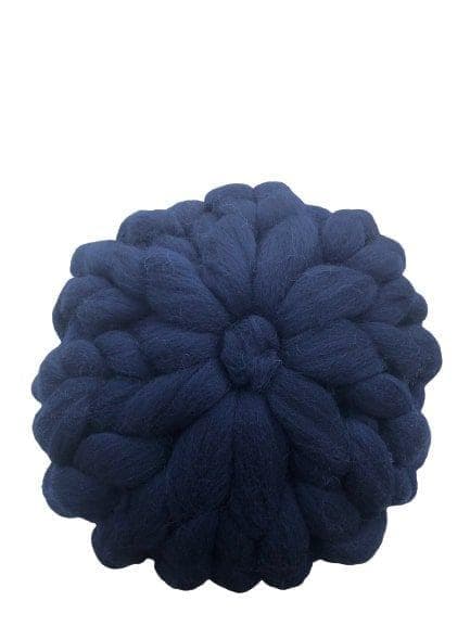 GIANT KNIT -  Pude I super lækker blød merino uld Navy Blue