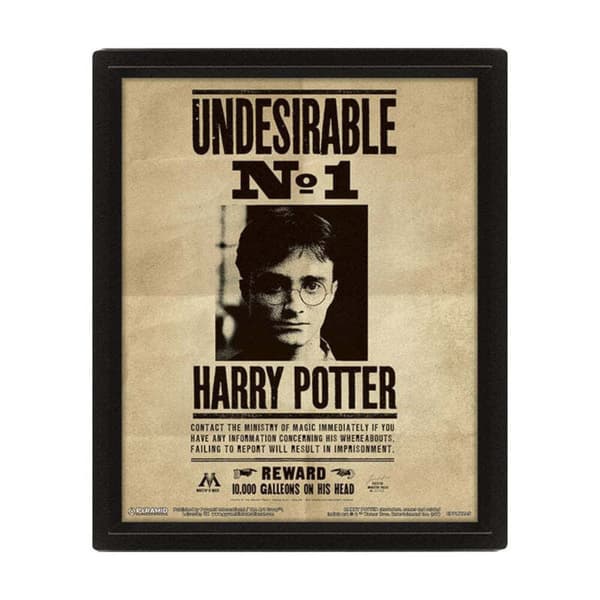 Harry Potter 3D Sirius-plakat Black/Brown 20.5cm x 25.5cm x 0.2cm
