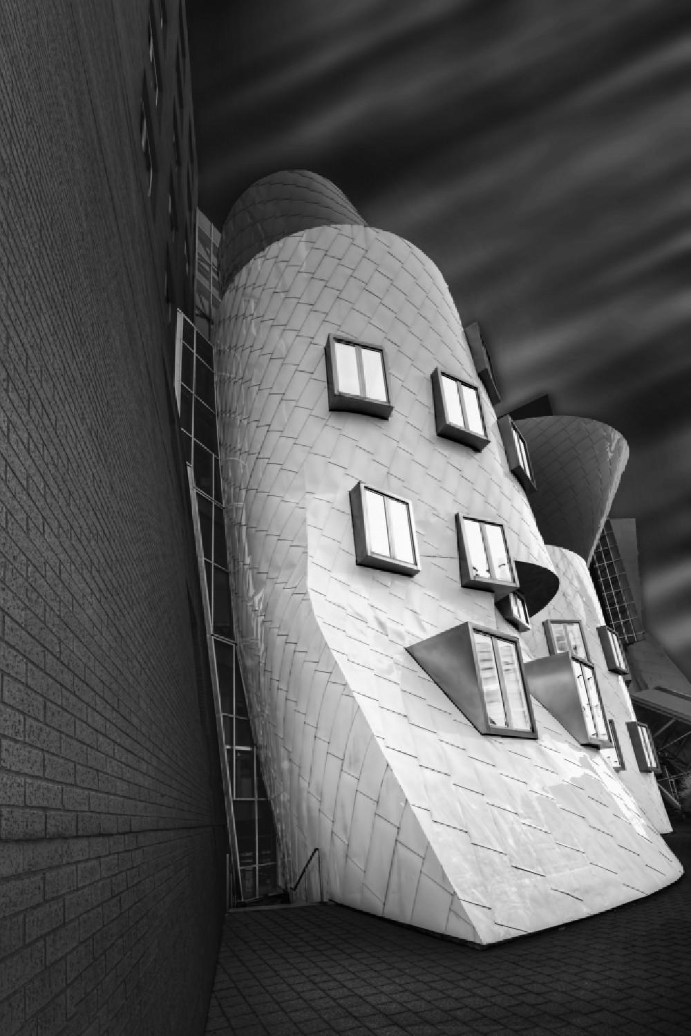 Brick Wall &Amp Curve Metal Panel Poster