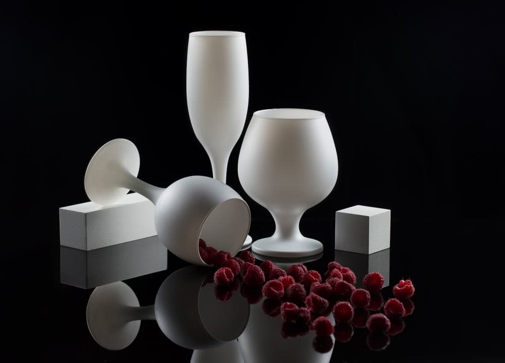 From The Series White And Red Poster