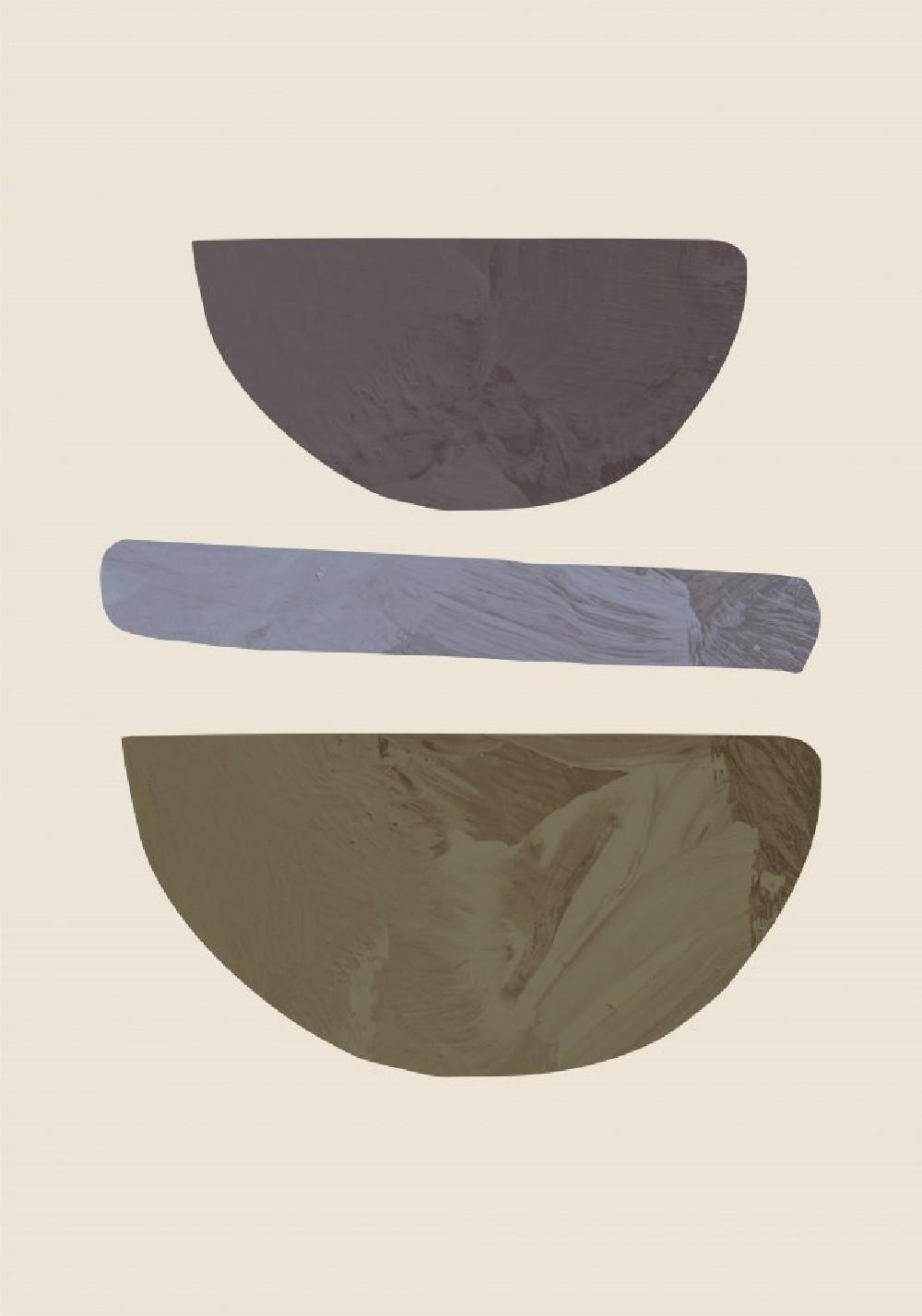 Collage Beige Poster