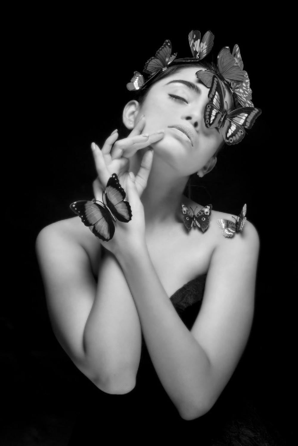 Passion Of Elegance In Monochrome Poster