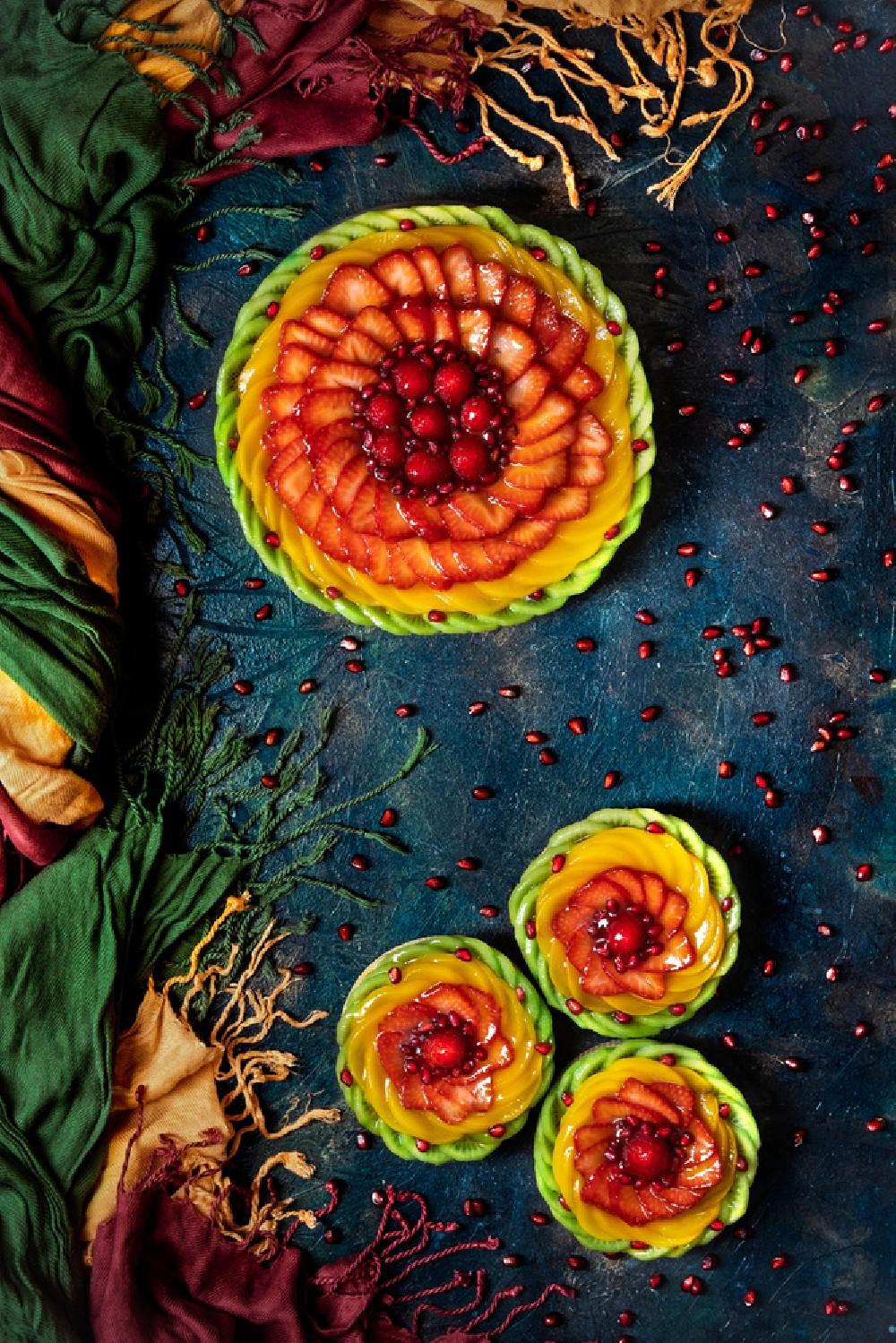 Colored Fruit Tart Poster