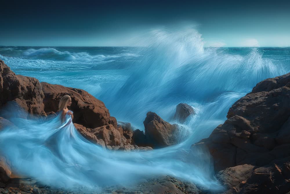 Amphitrite Wedding Dress Poster
