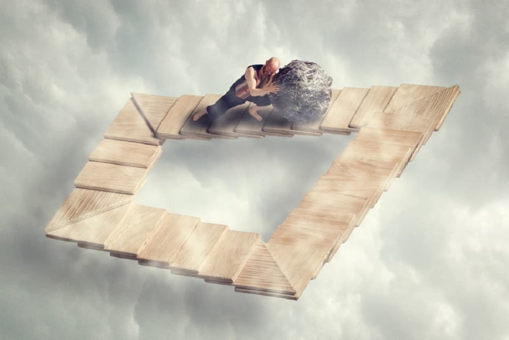 Sissyfos Goes M.c. Escher Poster